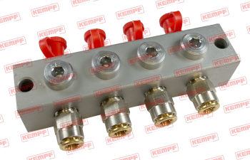147725 Kempf Nippelblock 4-fach Stahl 180° montiert
